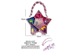 DIY pretend play girl toy beaded jewelry five-pointed star