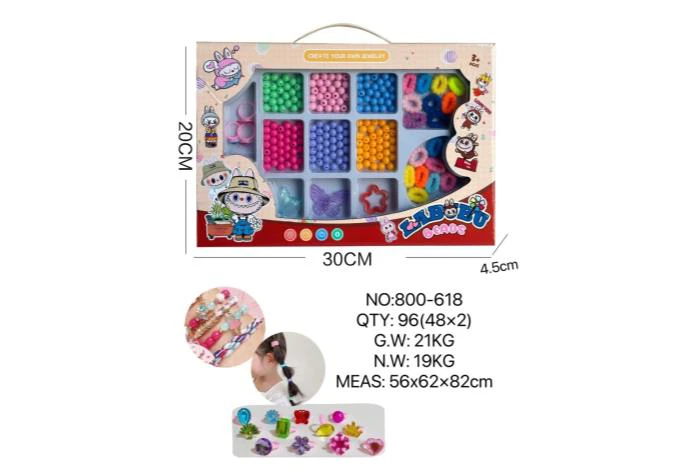 DIY Playing House Girl Toys Beaded Cartoon Hand Cat