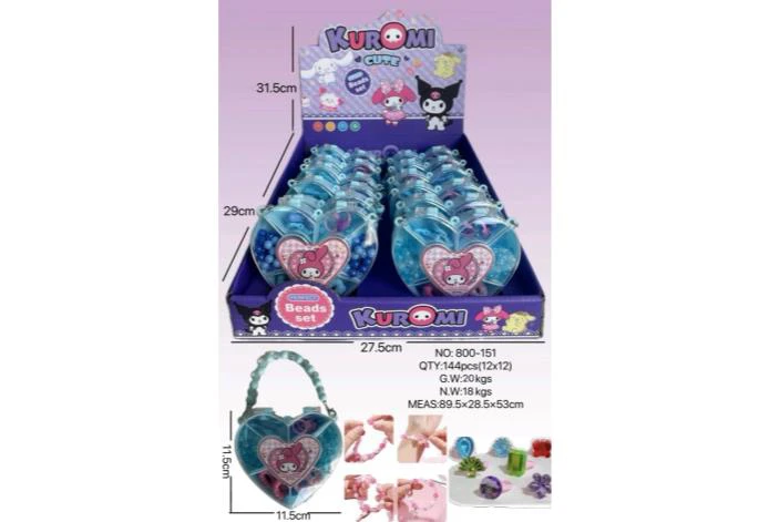 Kuromi DIY Bead Heart (12PCS price per piece)