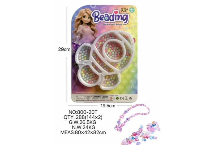 DIY Pretend Play Girl Toy Beads Little Girl Rocket