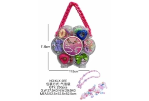 DIY playhouse girl toy beaded jewelry plum blossom