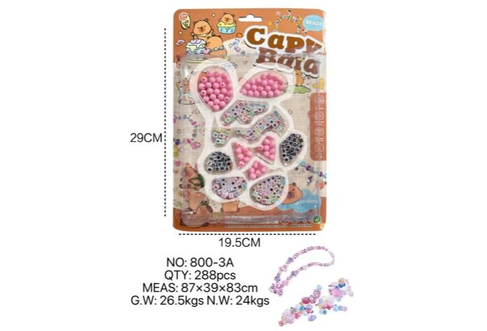 DIY pretend play girl toy beads Capybara