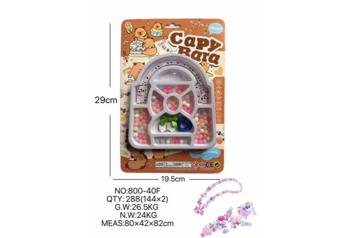DIY pretend play girl toys beaded capybara bag