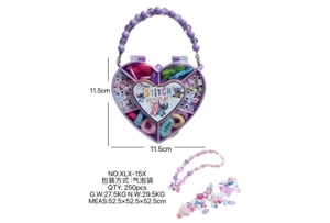 DIY playing house girl toy beads Stitch heart