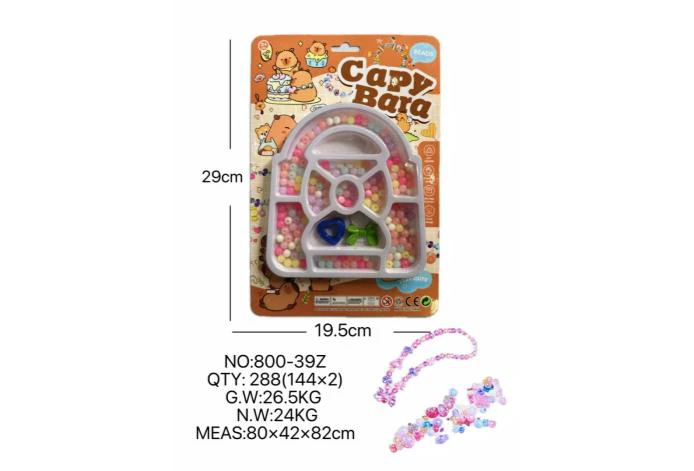 DIY pretend play girl toys beaded capybara bag