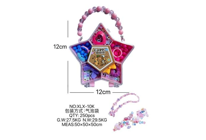 DIY pretend play girl toy bead Capybara pentagram