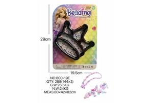 DIY playhouse girl toy beads little girl crown