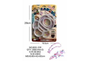 DIY play house girls' toys beaded pull cloth rockets