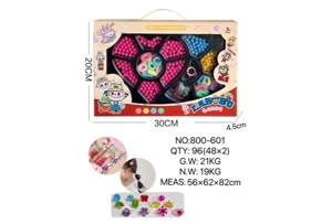 DIY Playing House Girl Toys Beaded Cartoon Capybara Square