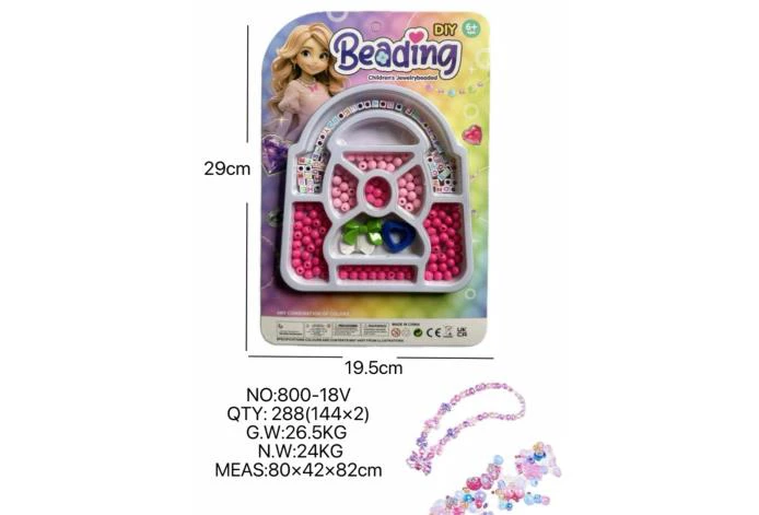 DIY playhouse girl toy beads little girl bag