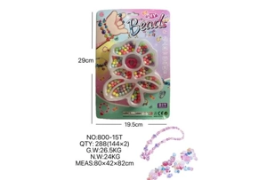 DIY playhouse girl toy beaded cartoon hand flower