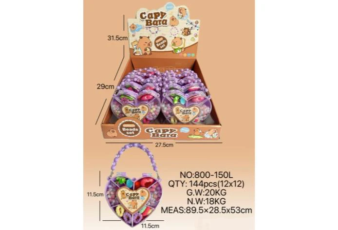 DIY Playhouse Girl Toy Beads Capybara Heart (12PCS Price Per Piece)