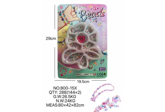 DIY playhouse girl toy beaded cartoon hand flower