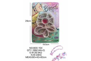 DIY playhouse girl toy beaded cartoon hand flower