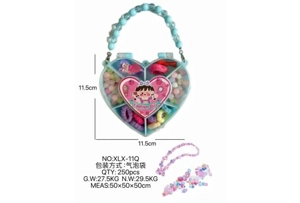 DIY pretend play girl toy bead girl heart