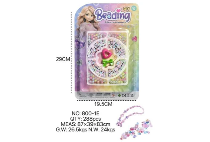 DIY pretend play girl toy beaded girl