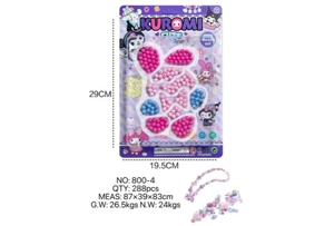 DIY pretend play girl toy beads Kuromi