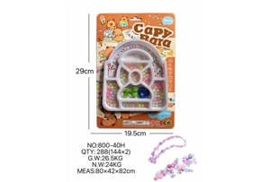 DIY pretend play girl toys beaded capybara crown