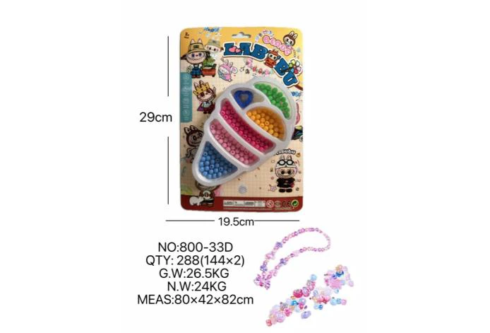 DIY play house girl toy beaded rab big ice cream