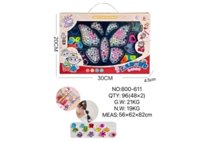 DIY Playing House Girl Toys Beaded Cartoon Hand Butterfly