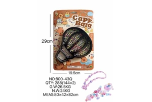 DIY pretend play girl toy beaded capybara balloon