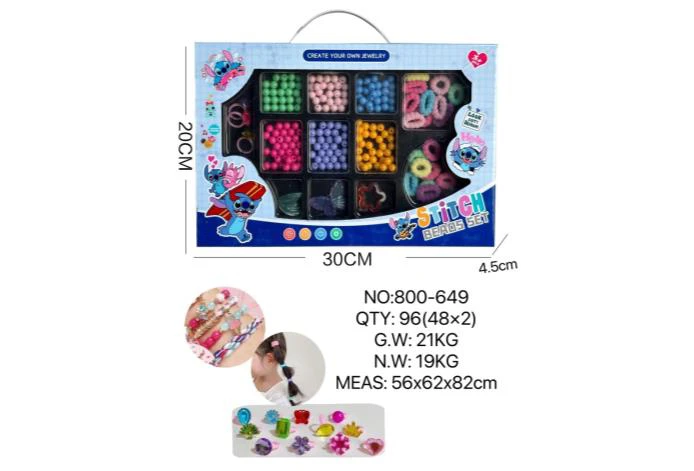 DIY Playing House Girl Toys Beaded Cartoon Hand Cat