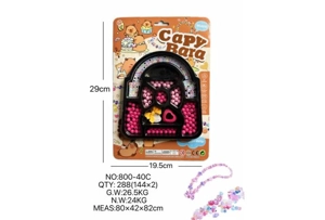 DIY pretend play girl toys beaded capybara bag