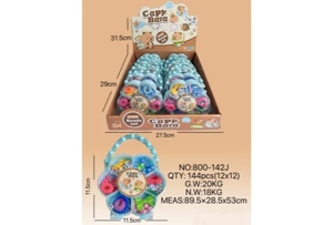 DIY Pretend Play Girl Toy Beads Capybara Plum Blossom (12PCS Single Price)