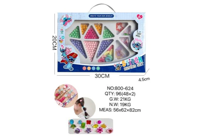 DIY Playing House Girl Toys Beaded Cartoon Capybara Heart