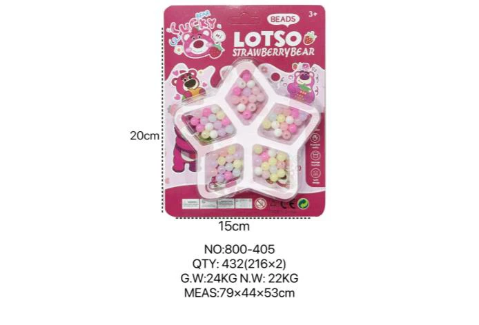 DIY Beaded Strawberry Bear