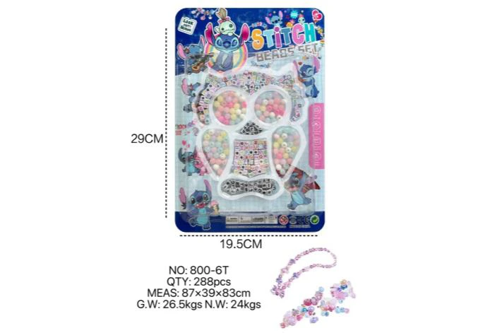 DIY playing house girl toy beads Stitch