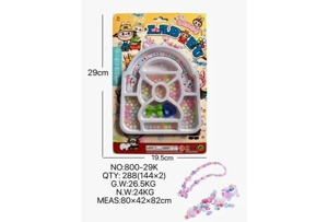 DIY pretend play girl toy beaded cloth bag