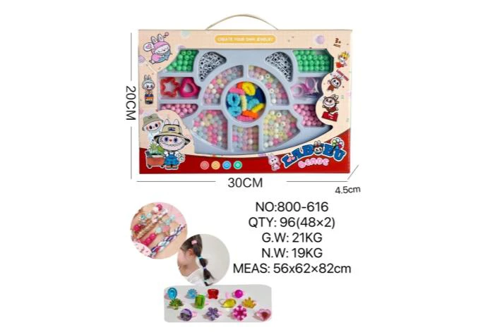 DIY Playing House Girl Toys Beaded Cartoon Hand Cat