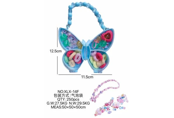 DIY play house girl toy beads butterfly
