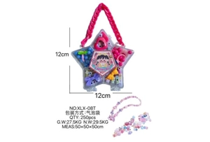 DIY play house girl toy beaded girl pentagram
