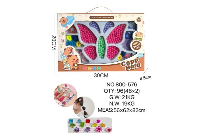 DIY Playing House Girl Toys Beaded Cartoon Hand Heart