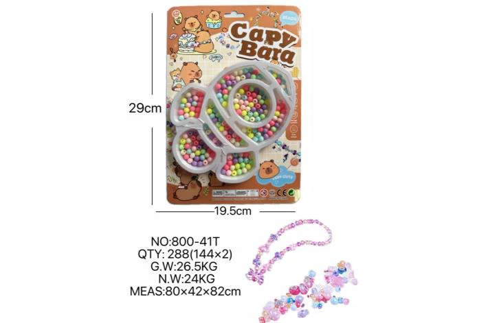 DIY pretend play girl toy beaded Capybara rocket