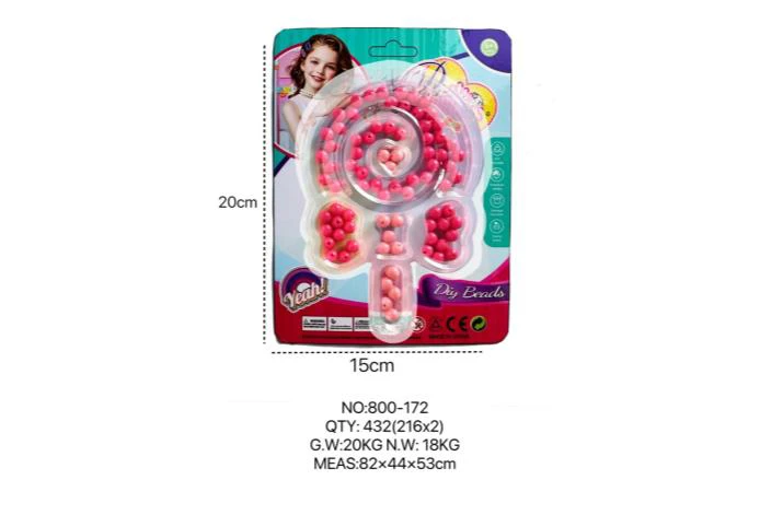 DIY Bead Heart Lollipop