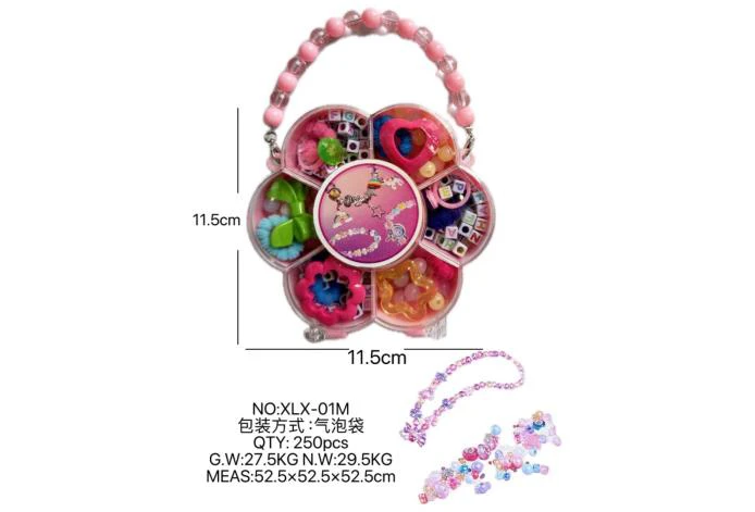 DIY playhouse girl toy beaded jewelry plum blossom
