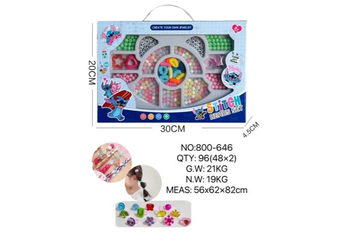 DIY Playing House Girl Toys Beaded Cartoon Hand Butterfly
