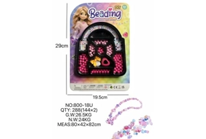 DIY playhouse girl toy beads little girl bag