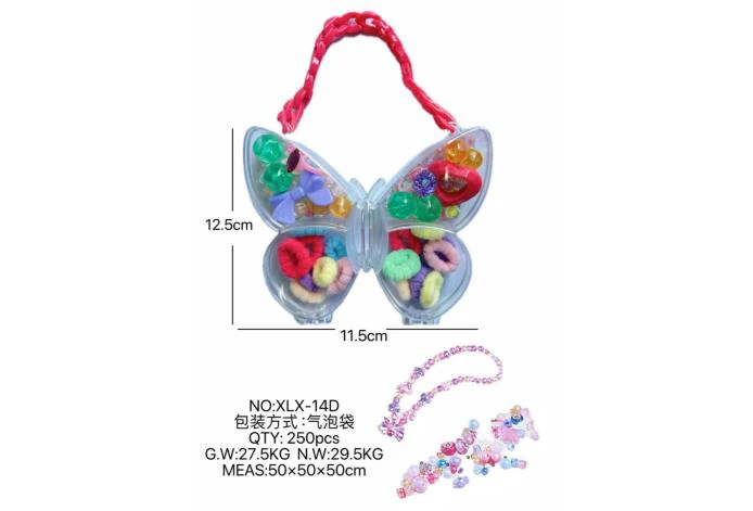 DIY play house girl toy beads butterfly