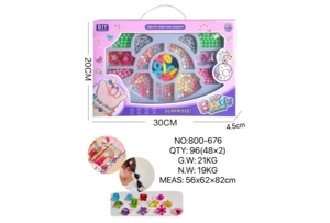 DIY Playing House Girl Toys Beaded Cartoon Hand Heart