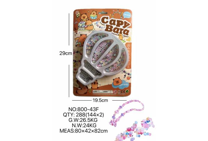 DIY pretend play girl toy beaded capybara balloon
