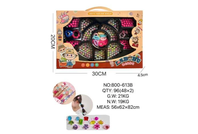 DIY pretend play girl toy beads Lubu cat