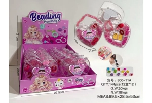 DIY Pretend Play Bead Heart (Price per piece for 12PCS)