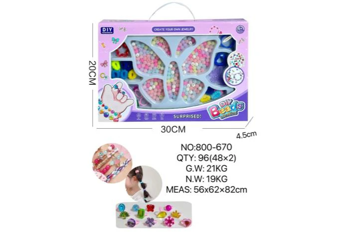 DIY Playing House Girl Toys Beaded Cartoon Capybara Square