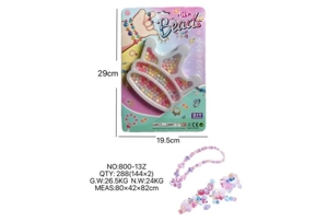 DIY pretend play girl toy bead cartoon hand crown