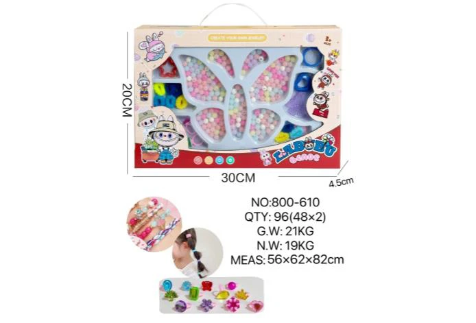 DIY Playing House Girl Toys Beaded Cartoon Hand Heart