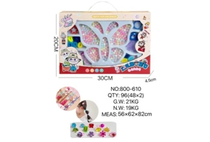 DIY Playing House Girl Toys Beaded Cartoon Hand Heart